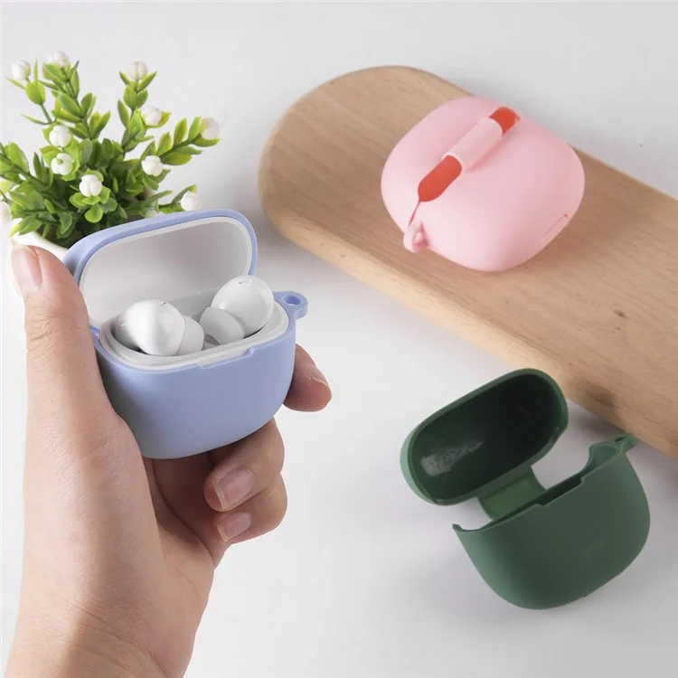 Custodia in silicone per Xiaomi Redmi Buds 6 Lite, protezione antigraffio per auricolari Bluetooth - Viola