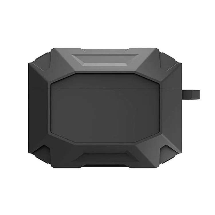 Dirose A19 Drop Proof Protecter Soft Sky Silicone Electhone Case de Charge Wireless Case Wired Wired Wired Over Hook Pour AirPods Pro - le Noir