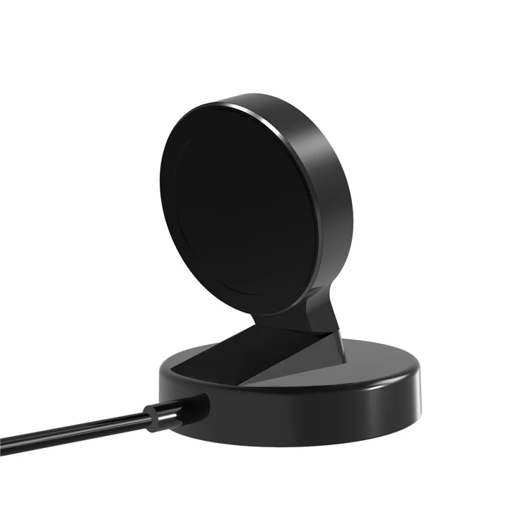 Portable Mini USB Charger + USB Cable Charging Base Dock for Huawei Watch GT / GT 2 - Black