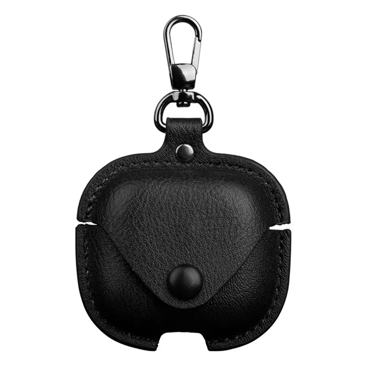 Funda protectora de cuero y PC para el estuche de carga de Xiaomi Redmi Buds 6 Active - Negro