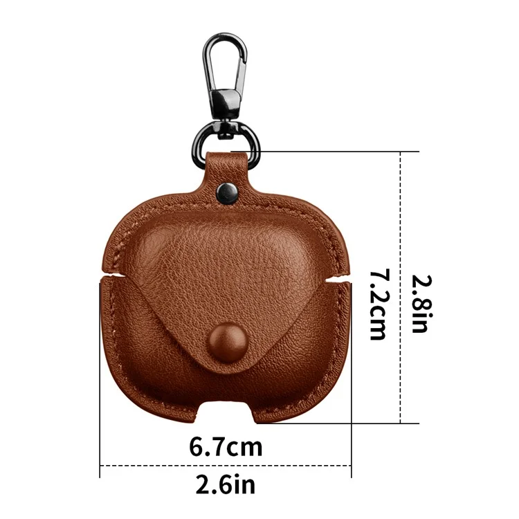 Funda protectora de cuero y PC para el estuche de carga de Xiaomi Redmi Buds 6 Active - Negro