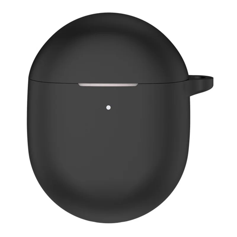 For Google Pixel Buds Pro 2 Case with Carabiner Bluetooth-compatible Earphone Silicone Protective Cover - Black