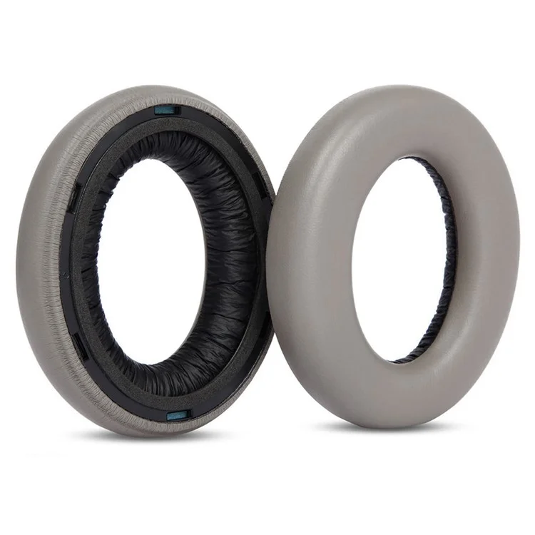 1 Pair For Sennheiser Momentum 4 Replacement Ear Pads Protein Leather Cushions with Removal Tool - Grey