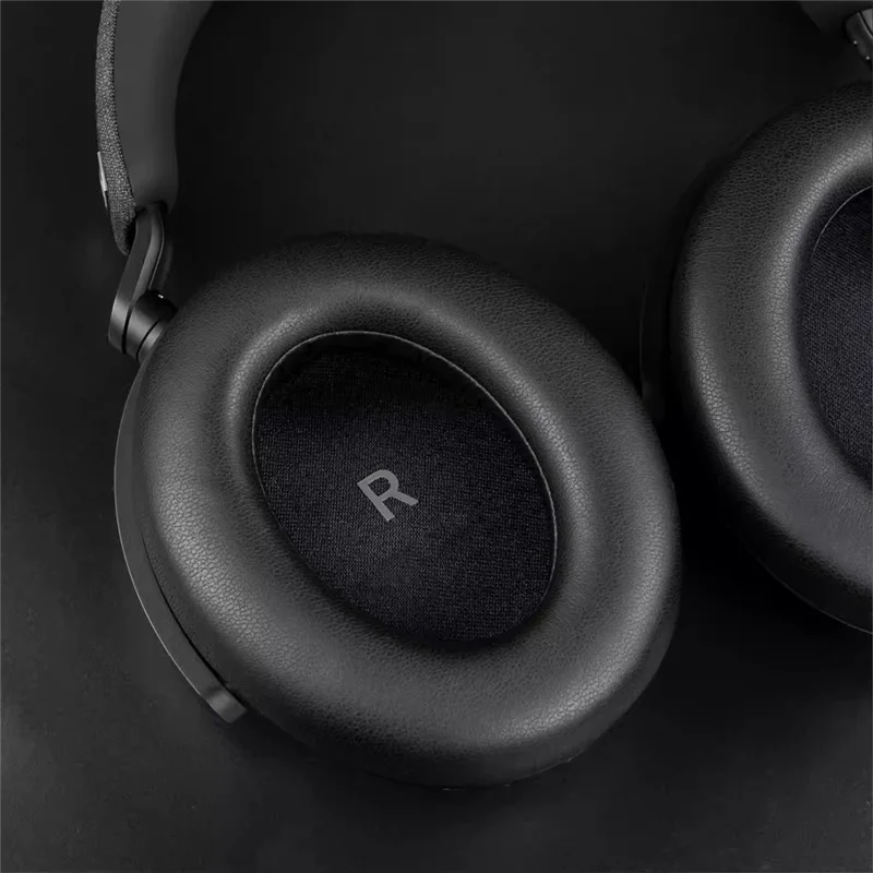 1 Pair For Sennheiser Momentum 4 Replacement Ear Pads Protein Leather Cushions with Removal Tool - Black