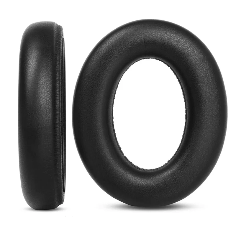1 Pair For Sennheiser Momentum 4 Replacement Ear Pads Protein Leather Cushions with Removal Tool - Black
