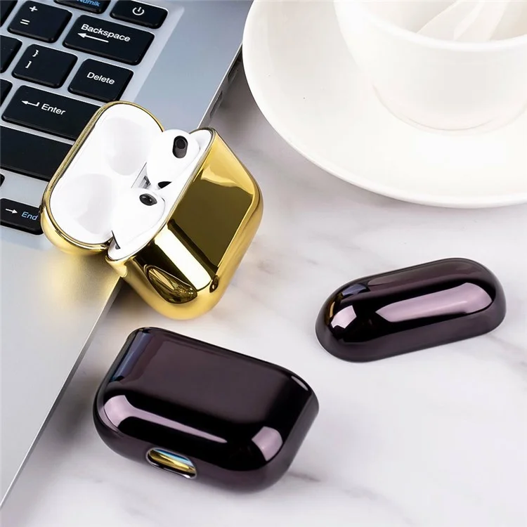 Для чехла из жесткого пластика для AirPods 4 с электрохимическим покрытием - черный