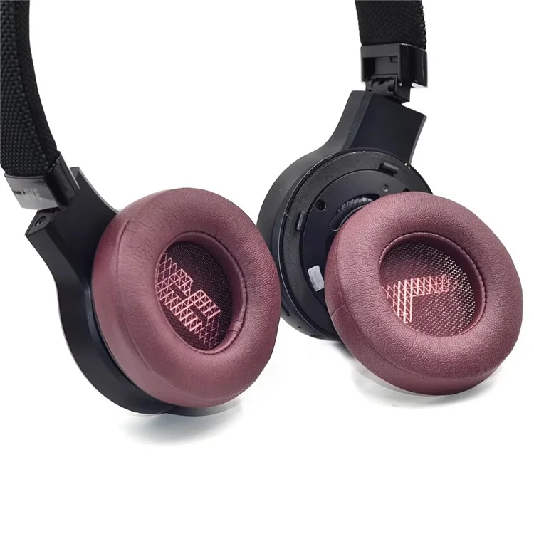 1 Pair For JBL Live 400BT / 460NC Ear Pads Protein Leather Cushions with Removal Tool - Grey