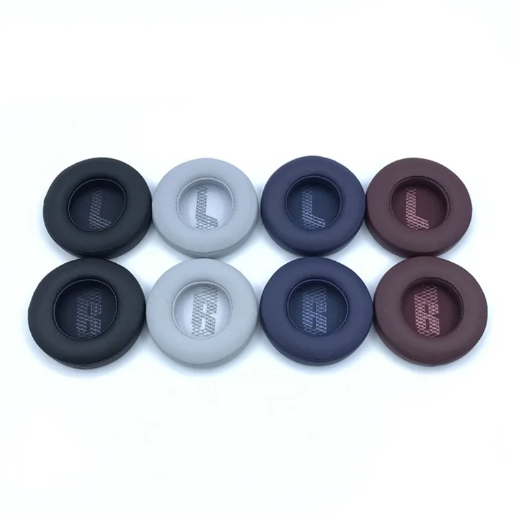 1 Pair For JBL Live 400BT / 460NC Ear Pads Protein Leather Cushions with Removal Tool - Grey