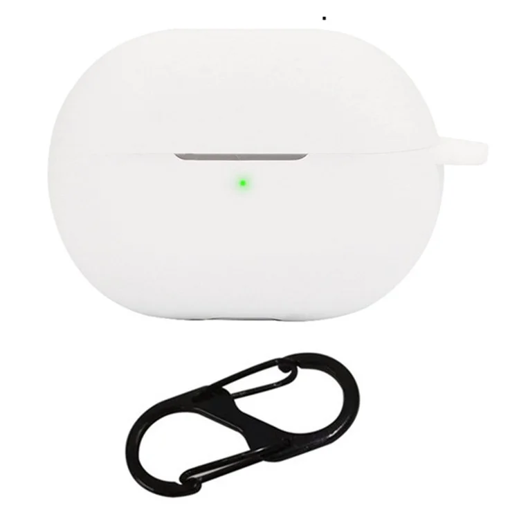 Funda para Huawei Freebuds Pro 4 con hebilla anti-pérdida, auriculares Bluetooth, cubierta protectora de silicona - Blanco