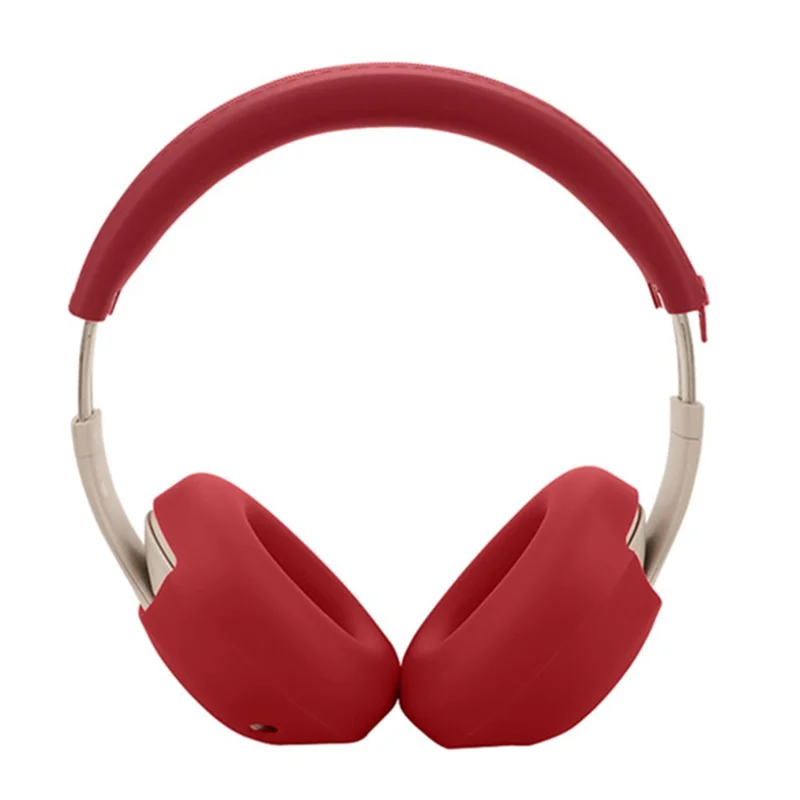 Silicone Protective Cover Set for Beats Studio Pro Kim Special Edition Ear Pad Case + Headband Cover - Red