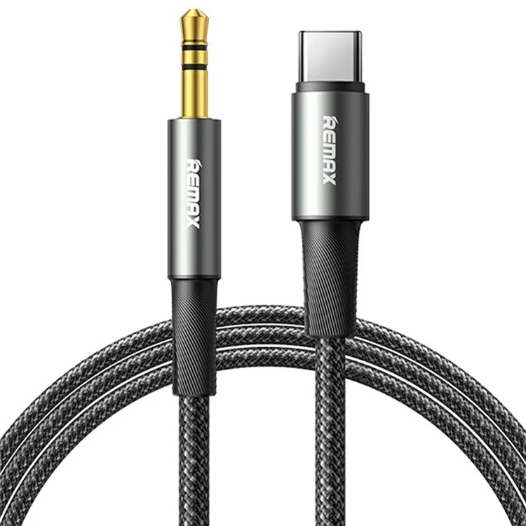 REMAX 1,2 m Typ-C zu 3,5 mm Audio-Adapter-Kabel, Aluminiumlegierung, geflochten