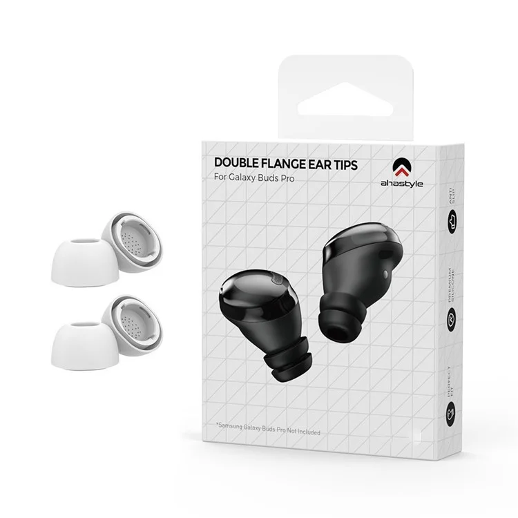 AHASTYLE WG173 1Par M Puntas de silicona para Samsung Galaxy Buds3 Pro Auriculares Bluetooth Puntas de repuesto - Blanco