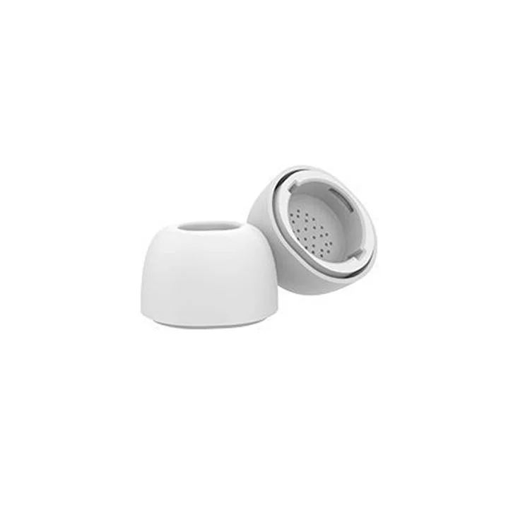 AHASTYLE WG173 1 пара силиконовых насадок для наушников Samsung Galaxy Buds3 Pro Bluetooth, сменные наконечники - белые
