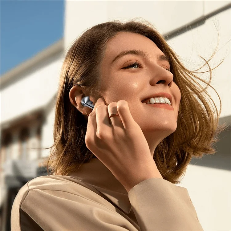 AHASTYLE WG173 1 пара силиконовых насадок для наушников Samsung Galaxy Buds3 Pro Bluetooth, сменные наконечники - белые