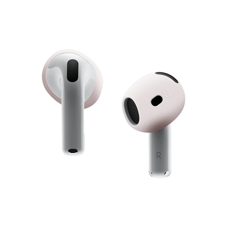 For AirPods 4 Ear Tips Replacement Ultra Thin Silicone Earbuds Cover - Light Pink