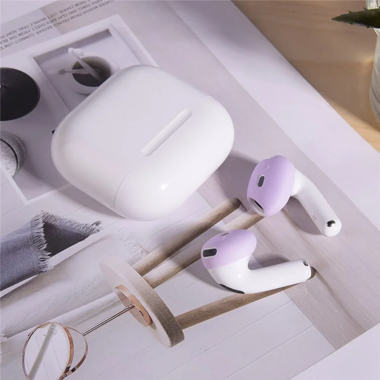 For AirPods 4 Ear Tips Replacement Ultra Thin Silicone Earbuds Cover - Light Pink