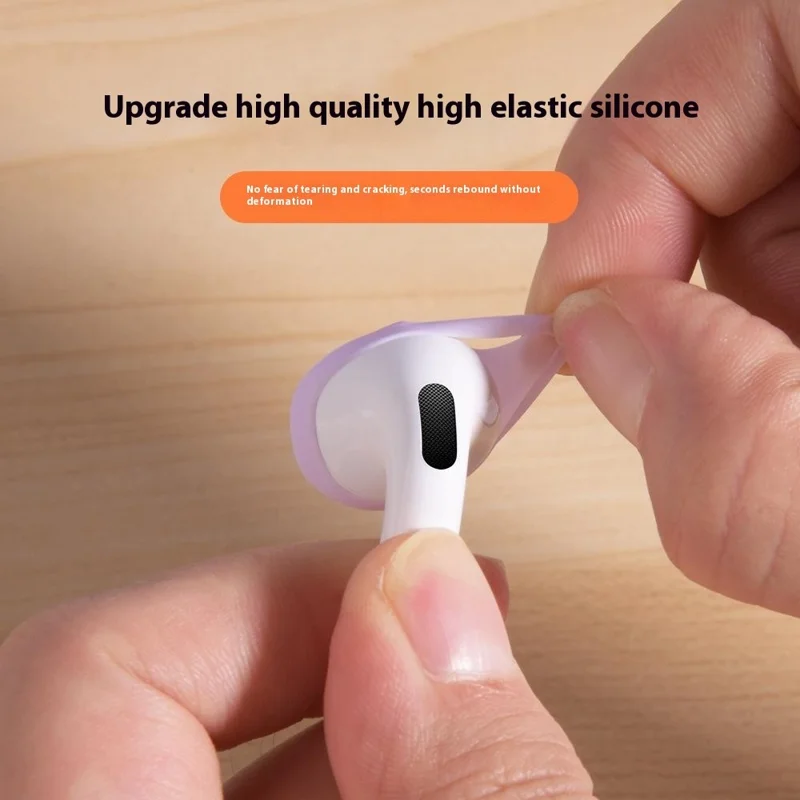 For AirPods 4 Ear Tips Replacement Ultra Thin Silicone Earbuds Cover - Transparent