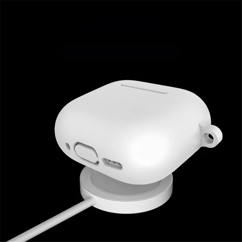 Kit accessori 5 pezzi per AirPods 4 Custodia in silicone + Scatola di stoccaggio + Cinturino per il collo + Supporto per auricolari + Portachiavi - Verde matcha