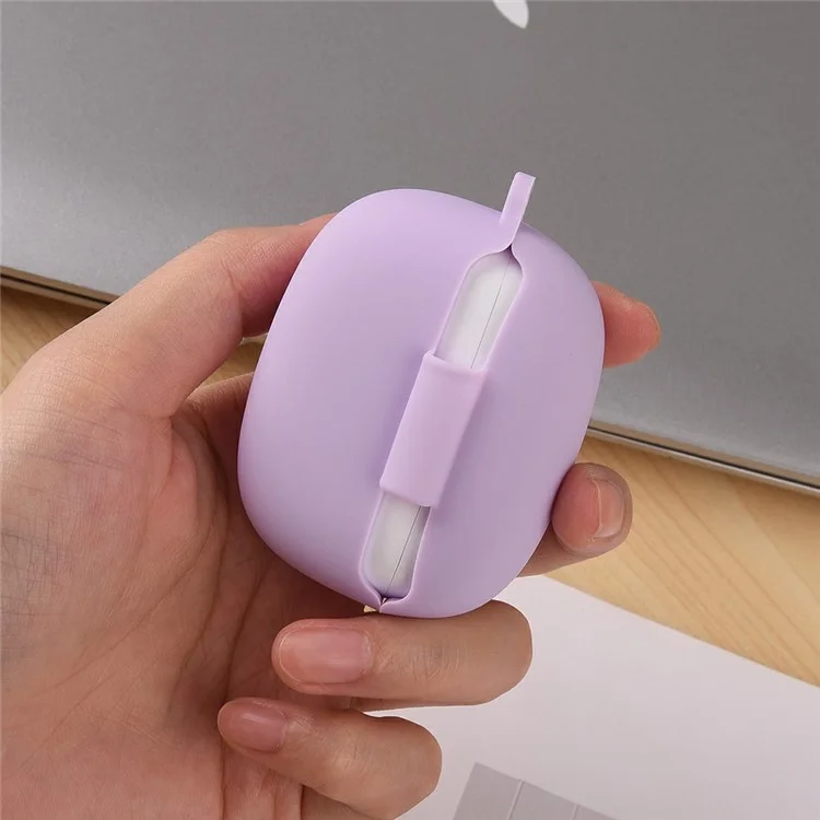 Für Xiaomi Redmi Buds 6 Pro Silikon-Hülle Bluetooth-Kopfhörer Kratzfester Schutzüberzug mit Karabiner - Himmelblau