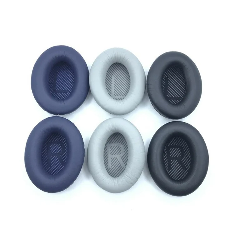 1Pair Replacement Ear Pads for Bose QuietComfort 35  /  25  /  15  /  2  /  AE2 Headphones Earpads Cushions - Apricot+Blue