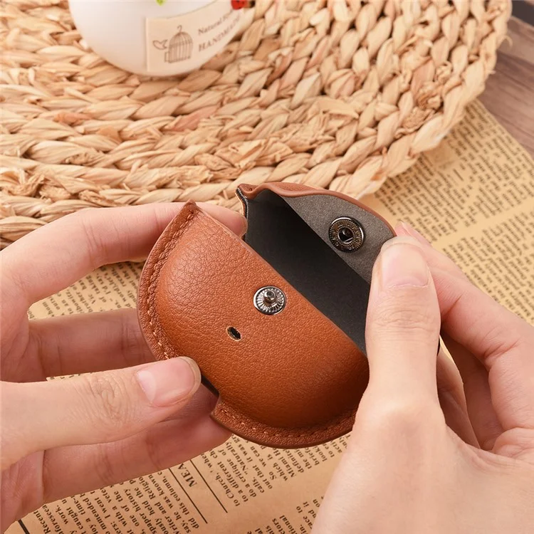 For Xiaomi Redmi Buds 6 Lite Charging Case Cover Leather + PC Earbuds Protective Case - Blue