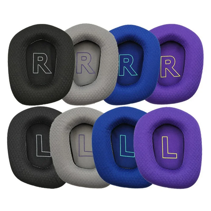 1Pair Replacement Earpads for Logitech G733 / G335 Headphone Cushions Ear Covers - Purple
