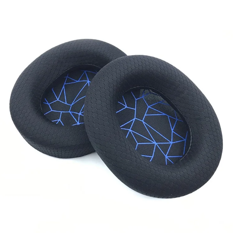1 Paar für SteelSeries Arctis 7 / 5 / 3 Kopfhörer Ohrpolster Memory Foam Ohrmuschel Kissen - Schwarz / Blau