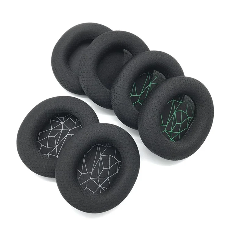1 Paar für SteelSeries Arctis 7 / 5 / 3 Kopfhörer Ohrpolster Memory Foam Ohrmuschel Kissen - Schwarz / Blau
