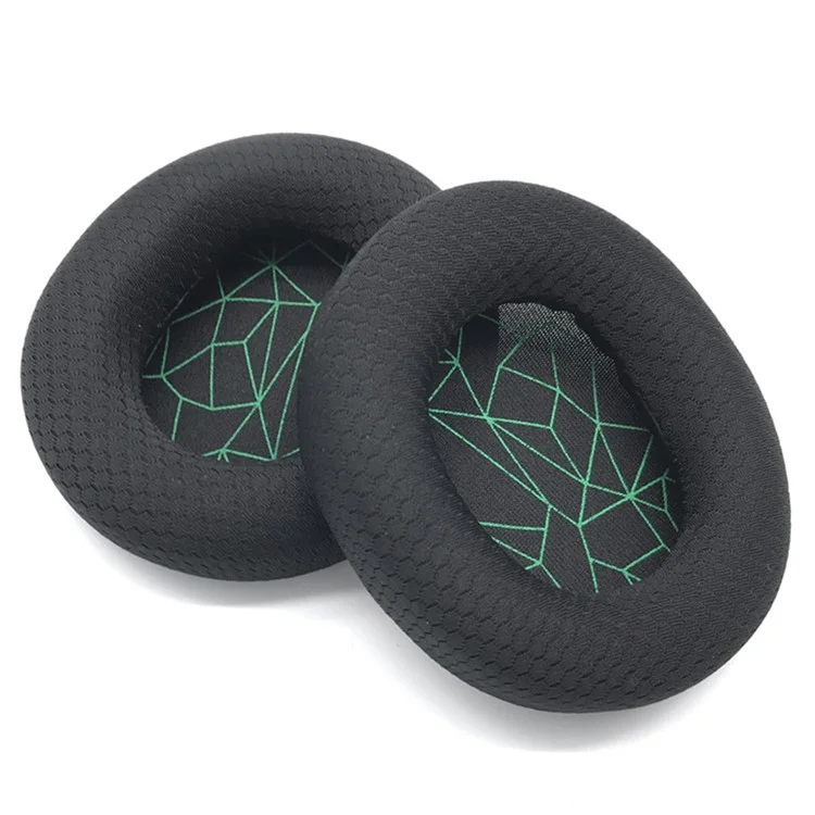 1 Paar für SteelSeries Arctis 7 / 5 / 3 Kopfhörer-Ohrpolster, Memory Foam-Ohrmuscheln - Schwarz / Grün