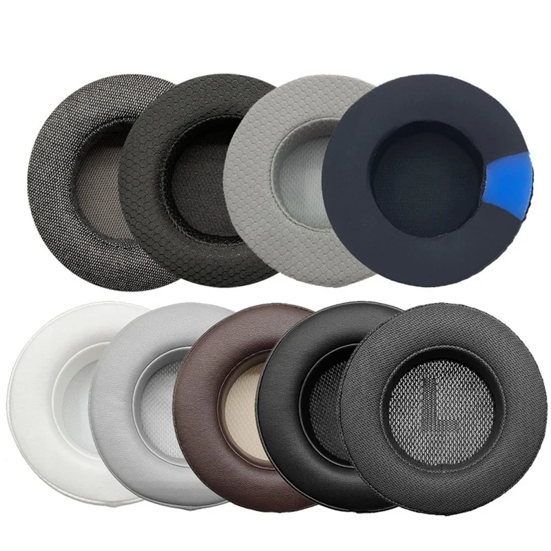 1 Pair For Corsair Virtuoso RGB Wireless SE Headphone Earpads Protein Leather Earmuff Cushions - Black