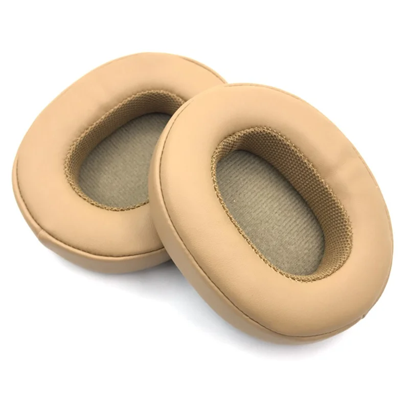 1 Pair Replacement Earpads For Skullcandy Hesh 3 Wireless / Crusher 3.0 Protein Leather Ear Pads Ear Cushions - Khaki