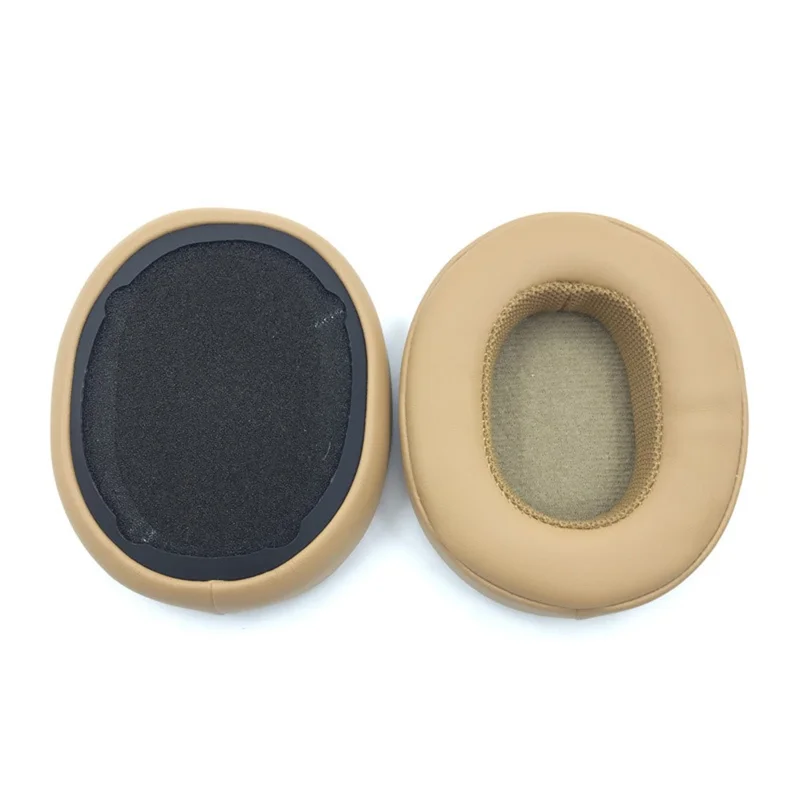 1 Pair Replacement Earpads For Skullcandy Hesh 3 Wireless / Crusher 3.0 Protein Leather Ear Pads Ear Cushions - Khaki