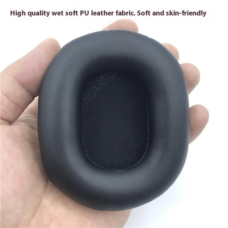 1 Par de Almofadas de Reposição para Fones de Ouvido Edifier W800BT / W800X / W808BT Almofadas de Couro PU - Preto