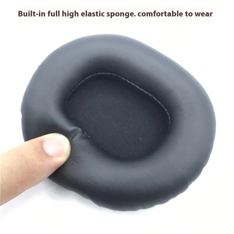 1 Par de Almofadas de Reposição para Fones de Ouvido Edifier W800BT / W800X / W808BT Almofadas de Couro PU - Preto