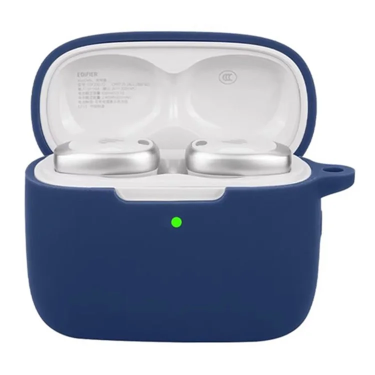 Für Edifier Neodots Silikonhülle mit Verlustschnalle Schutzhülle für Bluetooth-Kopfhörer - Dunkelblau