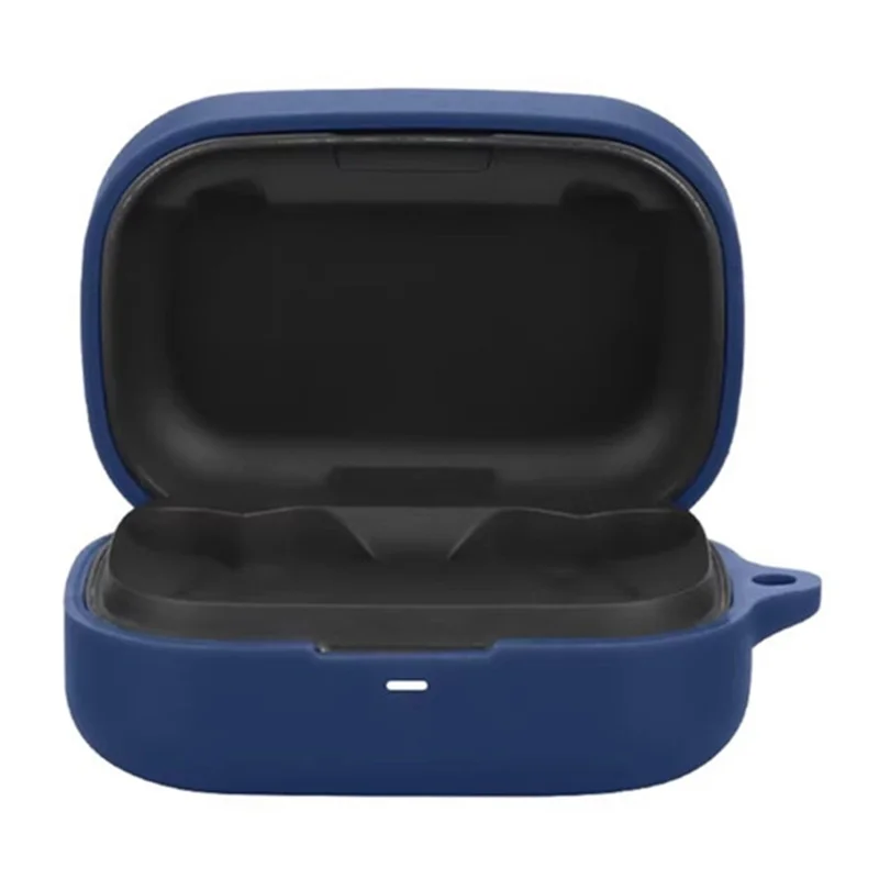For Bang & Olufsen Beoplay Eleven Bluetooth-compatible Earphones Case with Anti Lost Buckle Silicone Protective Cover - Dark Blue