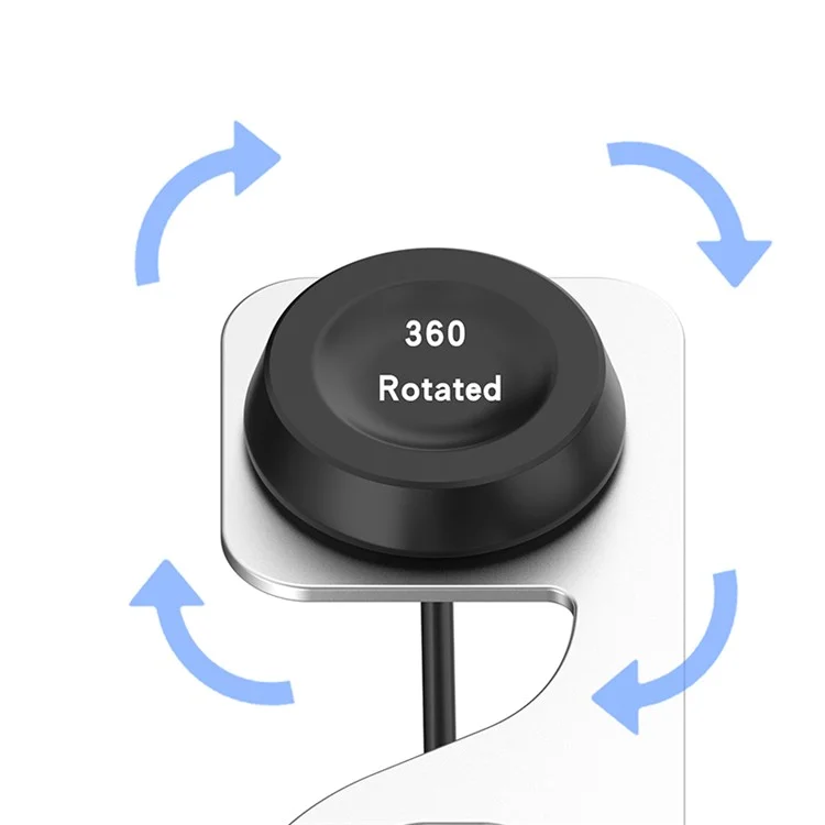 Smartwatch-Ladegerät-Ständer aus Aluminiumlegierung, Halterung zum Aufladen für Huawei Watch D/GT Runner/Watch GT 3 46mm 42mm/Watch GT 2 Pro/Watch 3 Pro - Silber