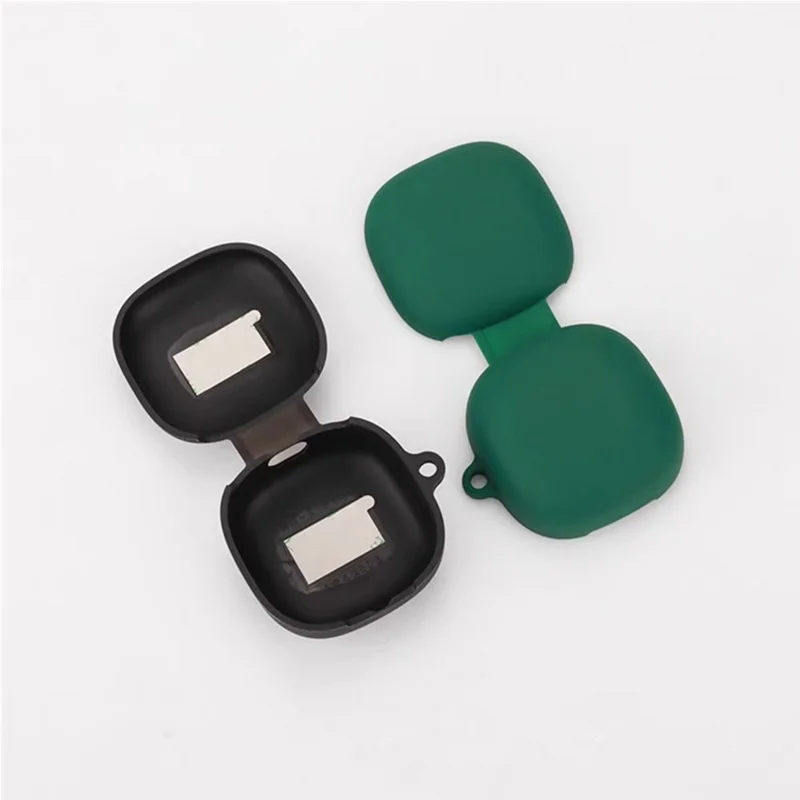 For Xiaomi Redmi Buds SE Silicone Case with Anti Lost Buckle Bluetooth-compatible Earphones Protective Cover - Dark Blue