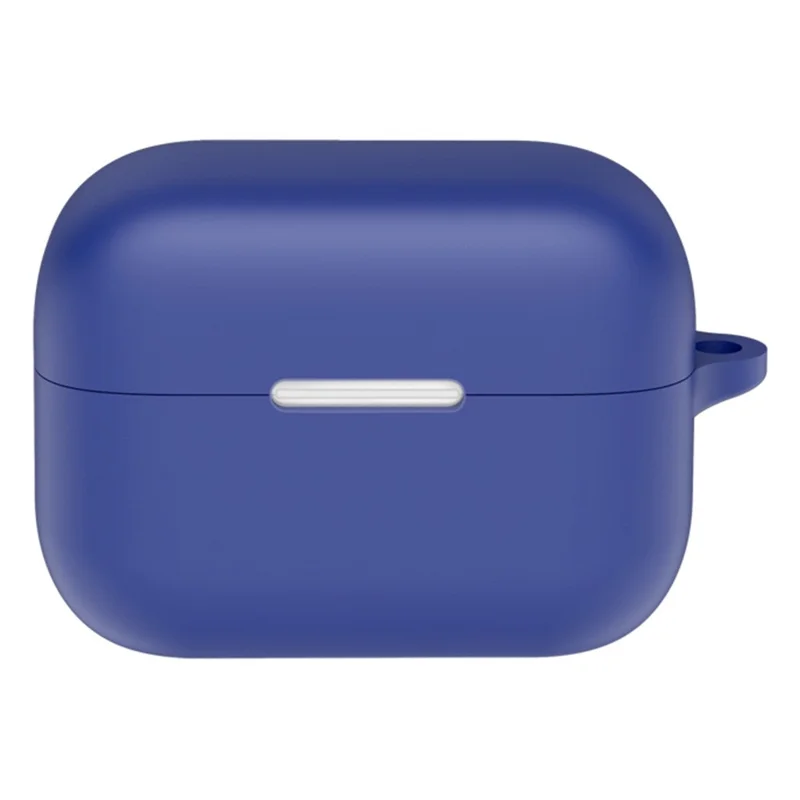 For Anker Soundcore Aero Clip Silicone Case with Anti Lost Buckle Bluetooth-compatible Earphones Protective Cover - Dark Blue