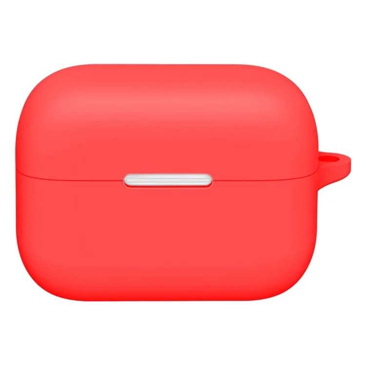 For Anker Soundcore Aero Clip Silicone Case with Anti Lost Buckle Bluetooth-compatible Earphones Protective Cover - Red