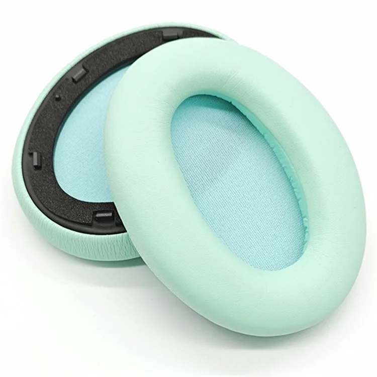 For Edifier MT6 Replacement Ear Pads Protein Leather Headphone Ear Cushions - Lake Green