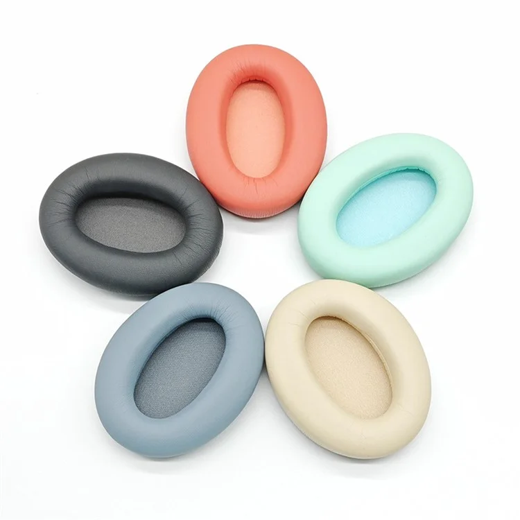 For Edifier MT6 Replacement Ear Pads Protein Leather Headphone Ear Cushions - Lake Green