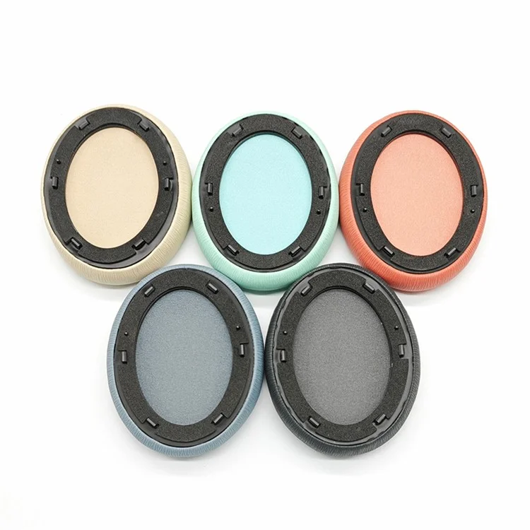 For Edifier MT6 Replacement Ear Pads Protein Leather Headphone Ear Cushions - Lake Green