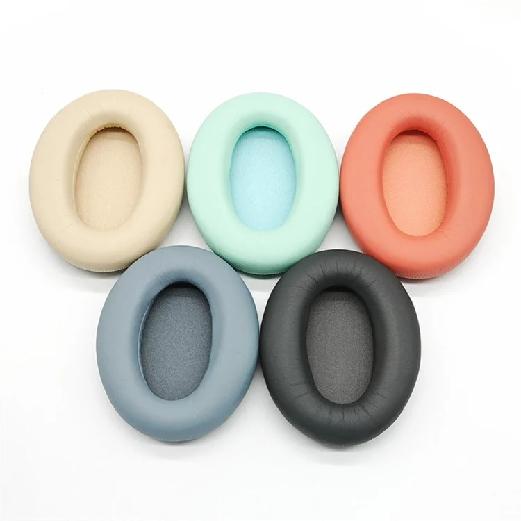 For Edifier MT6 Replacement Ear Pads Protein Leather Headphone Ear Cushions - Lake Green