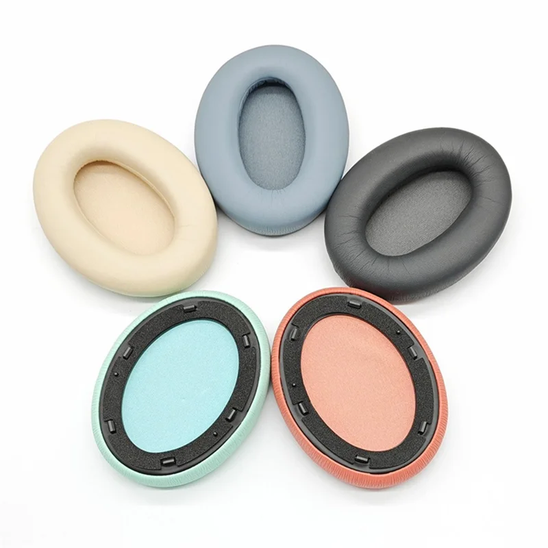 For Edifier MT6 Replacement Ear Pads Protein Leather Headphone Ear Cushions - Grey