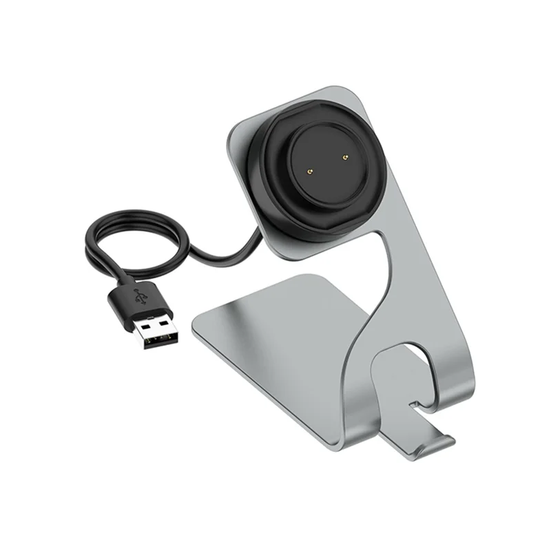 Aluminum Alloy Bracket Charging Dock Smart Watch Charger for Huami Amazfit GTS 2 Mini / Bip 3 / GTR Mini (A2174) - Grey