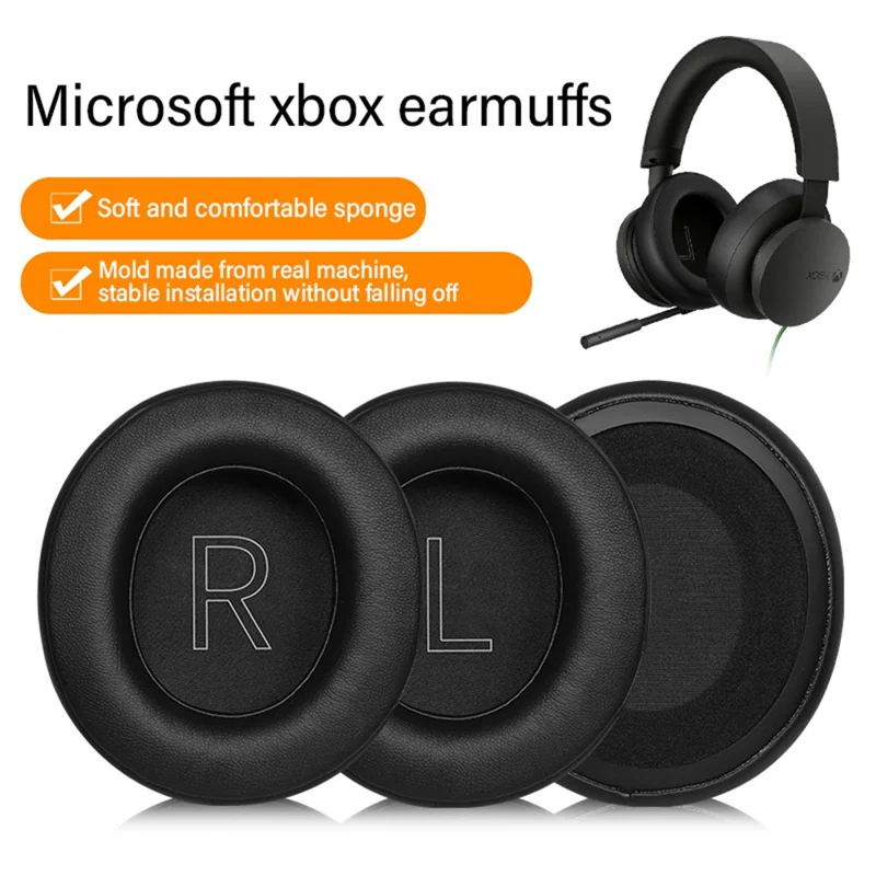 For Xbox Series X / S Replacement Ear Pads Protein Leather Headset Cushions
