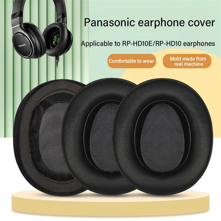 1 Pair Replacement Earpads For Panasonic RP-HD10E Headphone Protein Leather Ear Cushions
