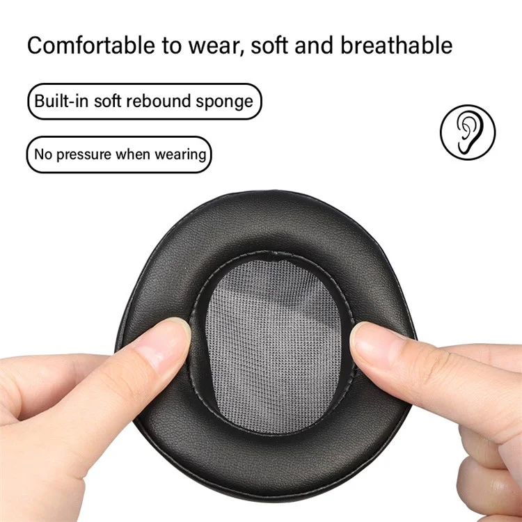 1 Pair Replacement Earpads For Panasonic RP-HD10E Headphone Protein Leather Ear Cushions