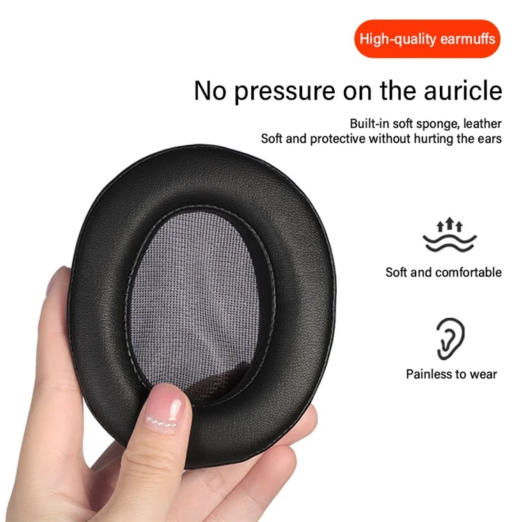 1 Pair Replacement Earpads For Panasonic RP-HD10E Headphone Protein Leather Ear Cushions